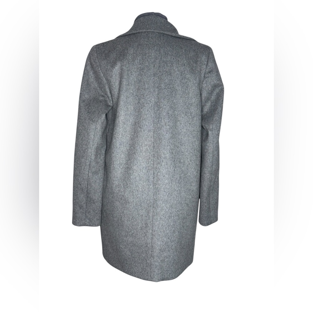 Thakoon Wool Coat Ribbed Panel Zipper Tailored Gray Size 0/XS - Picture 5 of 8